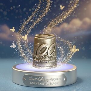 Vintage Walt Disney World pewter metal thimble celebrating 100 Years of Magic.